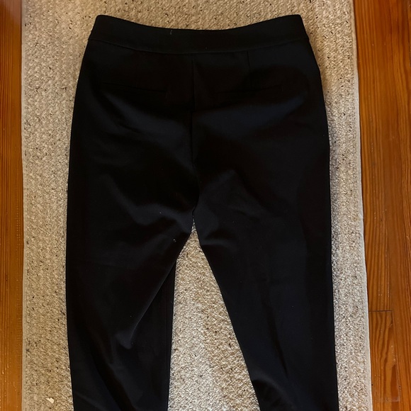 Loft black stretch straight button detail business casual work office pants 4 - Picture 7 of 7